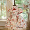 Robes de fille bébé espagnol Lolita princesse robe de bal imprimer Cheongsam conception fête d'anniversaire vêtements de baptême robes de Pâques pour les filles A1596 W0224