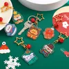 Keychains Anime Keychain Christmas Snowman Dog Acrylic Keyring Strap Figure Hanging Accessories 6cm