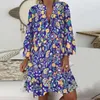 الفساتين غير الرسمية فستان صغير فستان الصيف رداء فيممي أنيقة zomer jurk print beach vestido de festa فضفاضة ومريحة