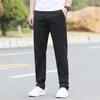 Erkek pantolon bahar yaz gündelik 100 pamuk iş streç chinos pantolonlar siyah pentalon homme giyim K155 230302