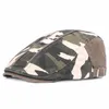 Printemps été Camouflage gavroche casquettes hommes coton plat casquette à visière extérieur chapeau de soleil lavé femmes peintre béret chapeaux