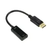 DP para HDMI compatível com 4K 1080p Male feminino DisplayPort PC TV TV Mini Projector Monitor de televisão Projetor para laptop HP
