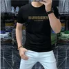 Men's T-Shirt T Shirt Slim Fit Short Sleeve Cotton Breathable Tee Top Designer Letters Print Shirts 2023 Spring Summer High Street Casual Mens Clothing Men's Tees & Polos