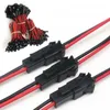 30 paires de connecteurs SM longs, accessoires d'éclairage, prise de fil terminal mâle à femelle, connecteurs de fil d'épissure, fil rouge et noir, plafonnier LED D2.0