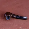 Tubos de fumar Mini ébano de ébano pequeno martelo de flexão pode remover o núcleo do filtro e carregar o tubo da palma.