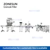 Zonesun Tartım Doldurma Makinesi Otomatik Granül Dolgusu Tartıcı 4 Kafa Fındık Fasulye Tahıl Tohumları Parçacık Şişeler ZS-GW4