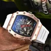 Herren- und Frauen Freizeitgeschäft Watch Silicone Strap Sports Quartz Uhren Herren Chronograph 147