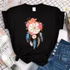 Camisetas de mujer Hada Harajuku moda gótica Goth Kpop Grunge Y2k estética para mujeres tendencia dibujos animados atrapasueños ropa estampada