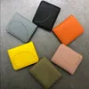 Med Box och Dustbag Woman korta plånbokskorthållare i 6 färger Cowhide äkta läderkompakt och praktisk hasp polka dot plånböcker Lady Note fackhållare