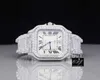 2023 CDJ Jewelry Hip Hop Moissanite Diamond Dial Bling Iced Out Men's Quartz Watch for Men and Women