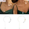 Boho Style Tassel Choker Necklace Gold Silver Women Cute Pearl Beach Necklaces for Gift Party