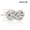 Woman Ring Twist Infinite Shape Crystal Cubic Zirconia Rings Exquisite Female Wedding Bands Fashion Jewelry Bulk