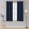 Curtain Black Blackout Thermal Insulated Curtains For Living Room Bedroom Window Treatment Soudproof Panels