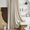 Curtain Milk Brown Cream White Luxury Velvet Premium French Japanese Flannel Curtains For Living Dining Room Bedroom Windows Door