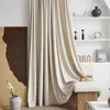 Cortina leite creme marrom branco luxo de veludo premium cortinas de flanela japonesa francesa para sala de jantar da sala de jantar da porta do quarto