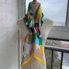 Foulards Arrivée Printemps Été Classique Cheval Pure Soie Écharpe Twill Fabriqué À La Main Rouleau 90 Cm Châle Wrap Pour Femmes Dame Cadeau