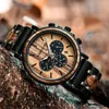 Wristwatches BOBO BIRD Wooden Mens Watch 2023 Luxury Quartz Watches For Men Wood Timepieces Chronograph Clocks Gift Box OEM Relogio Masculin