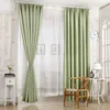 Curtain & Drapes High Quality Blackout Thermal Solid Window Curtai For Bedroom 7 Colors Available NVIE