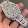 Montre de marque personnalisée 2023, diamant Moissanite glacé avec prix de gros du bus fournisseur chinois