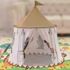 Toy Tents YARD Kid Teepee Tent House 123*116cm Portable Princess Castle Present For Kids Children Play Toy Tent Birthday Christmas Gift 230303