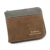 Plånböcker Mens plånbok Blackbrowncoffee Kreditkort Case Pu Leather Male Zipper Coin Purse 2022 Money Bag Card Holder Wallet For Menl230303