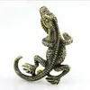 Studörhängen Cool Lizard Earring Clip for Left Ear Chameleon Shape Jewelry 2 Färger