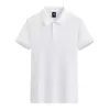 Herrpolos 2023 Spring Summer Cotton Polo Shirt T-shirt Män kvinnors arbetskläder reklamkultur LAPEL Par Kort ärmar