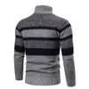 Men s Sweaters Autumn Winter Cardigan Men Jackets Coats Fashion Striped Knitted Slim Fit Coat Mens Clothing 230302