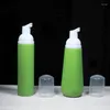 Förvaringsflaskor 30 st 80 ml 120 ml PET Drop Shape Foam Bottle Pump Green Foaming Mousse Plastic Dispenser Refilling