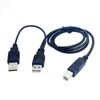 USB 2.0 A MĘŻCZYZNA DO M-M Z KABELEM ZACISKI DUAL DOUBLE PINTER DRINTRE DO PRZETWARNEGO OBUDOWANIA HDD 80CM