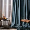 Rideau Luxury Modern Orange Herringb Velvet rideaux pour la chambre au salon Drapes gris épais américains Personnalisez