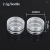 Storage Bottles 10/20/30pcs Small Round Container Jars Makeup Organizer Boxes Cosmetic Portable Box Clear Plastic Jewelry Bead