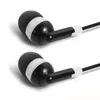 Écouteurs intra-auriculaires filaires pour téléphone portable noir et blanc sans microphone, tablette pour téléphone portable Mp3 / mp4 Bouchons d'oreille universels 300pcs