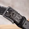 Belts Fashion Desinger Belts For Men Luxury Snake Pattern Men's Accessories Trouser Leather Western Belt Strap For Boy Buckle Metal Z0228