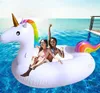 Giant Unicorn Floats Pool Swan Swaan zwembad speelgoed Zwemmen Pegasus Float opblaasbare luchtmatras speelgoed TOET SPOEL KINDEREN Drijvende stoelen Ring Water Lounge Raft