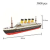 Titanic Cruise Love Ship Plastic Model Set 3D Model Bouwstenen voor Girls Gift Micro Bricks Toys Kits Monteer Boat volwassen