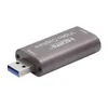 4K Video Capture Card USB3.0 2.0 HDMI-kompatibel Grabber Record Box för PS4-spel DVD-videokamera kamerainspelning live