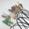 Handmade Energy Crystal Stone Cute Glass Bottle Pendant Necklaces For Women Men Lovers Party Chain Jewelry