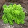 Kwiaty dekoracyjne sztuczne mchy trawy bonsai rośliny domowe wystrój domu plastikowe zielone liście