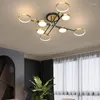 Plafondlichten Noordse kroonluchter keuken verlichtingsarmaturen woonkamer dineren el 3 dimbare LED -decoratielamp