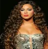 Beyonce Style HD 360 Full spets mänskliga hår peruker för svarta kvinnor 130 densitet Glueless spets frontala front jungfru remy våt wavy pre plockad