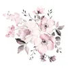 Muurstickers roze bloemwater kleur kamer decor living mural home cluster wallpaper