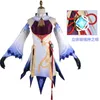 Anime Costumes Genshin Impact Ganyu Cosplay Game Animation Corner strój anime w mundury peruka nowa postać odgrywanie role 2022 zestawy unisex Z0301