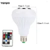 Light Bulb Intelligent Colorful LED Lamp Bluetooth Music Playing Dimmable RGB With Remote Control