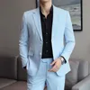 Abiti da uomo Blazer Multi Color Uomo Formal Suit Giacche Business Uniform Work Blazer Top Solid Regular Slim Fit For Big SizeMen's