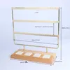 Sieraden zakjes gaten houten oorbellen Organisator Display Stand 3 Tier