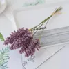 Decorative Flowers 6 Pieces/bundle Foam Lavender Artificial Flower Wholesale Plant Wall Decoration Bouquet Material Manual Diy Vases For