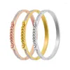 Bangle Fashion Jewelry Clay Brick Clasp Stainless Steel Bracelet Wish French Elegant Wedding Party Ladies Birthday Gift For Girl