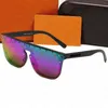 Zonnebrillen met kleine bloem voor dames Gepolariseerde designer herenzonnebrillen met volledige letters Rijdende ogen Beschermbril Adumbral Zwart Wit Rainbow Sunglass