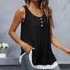 Women's Blouses Trendy Pullover Blouse Soft Wear Vest Top Sleeveless Women Casual Loose All Match